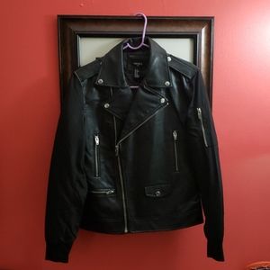 Faux Leather Biker Jacket